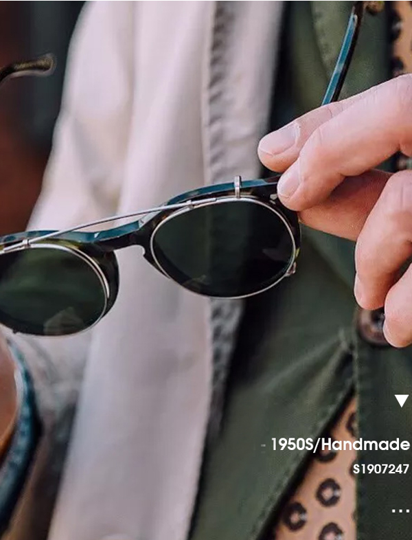 무료배송 해외 수입 선글라스 안경 탈부착 핸드메이드  뿔테 편광 썬글라스