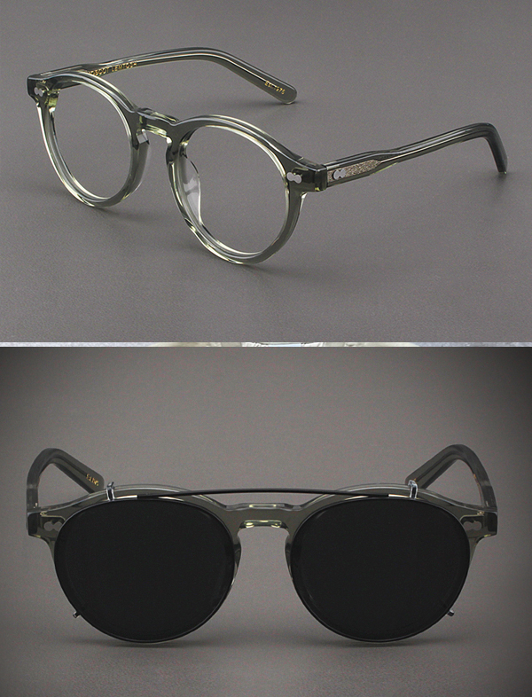 무료배송 해외 수입 선글라스  썬글라스  안경 프리미엄 탈부착 핸드메이드 수제 뿔테  편광 렌즈 남녀공용