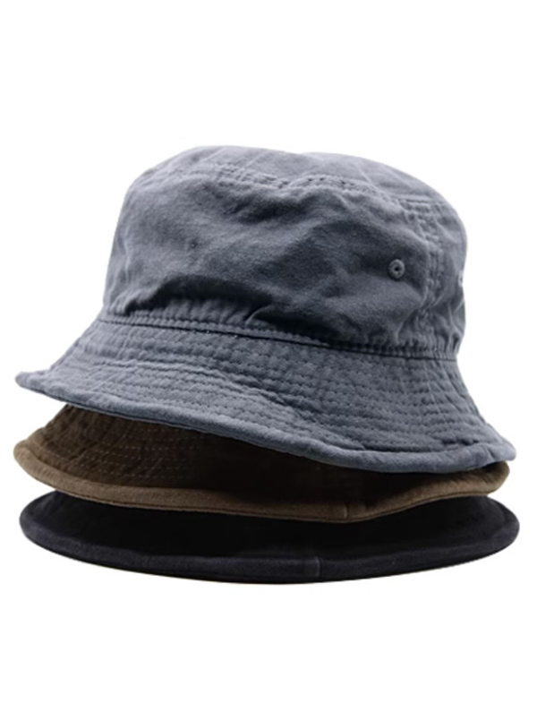 무료배송 해외 수입 벙거지 워싱 면 등산 어부 버킷햇 모자 남녀공용 커플 