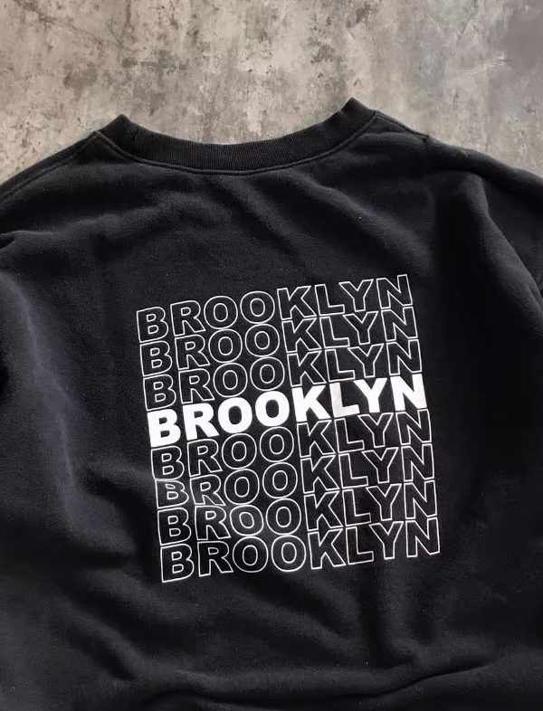 무료배송 해외 수입  맨투맨 스웨터 브루클린 심플 로고 나염 숫자 루즈핏 오버핏 그래픽 봄 가을 간절기