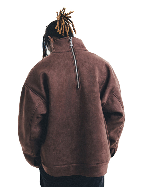 무료배송 해외 수입 스웨이드 오버핏 숏 자켓 모던 포켓 캐쥬얼 따뜻한