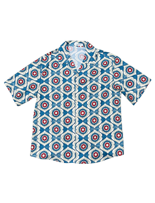 무료배송 해외 수입 하와이언 셔츠 반팔 쿠라 레트로 패턴 서핑 루즈핏