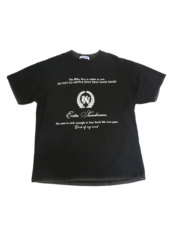 무료배송 해외 수입 반팔티 로고  나염 빈티지 워싱 루즈핏 티셔츠