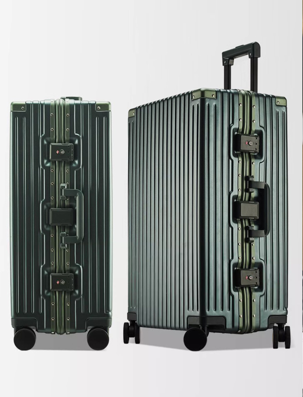 무료배송 해외 수입  캐리어 여행 알루미늄 소형 탑승 케이스 항공 수하물 트롤리 음소거 범용 휠